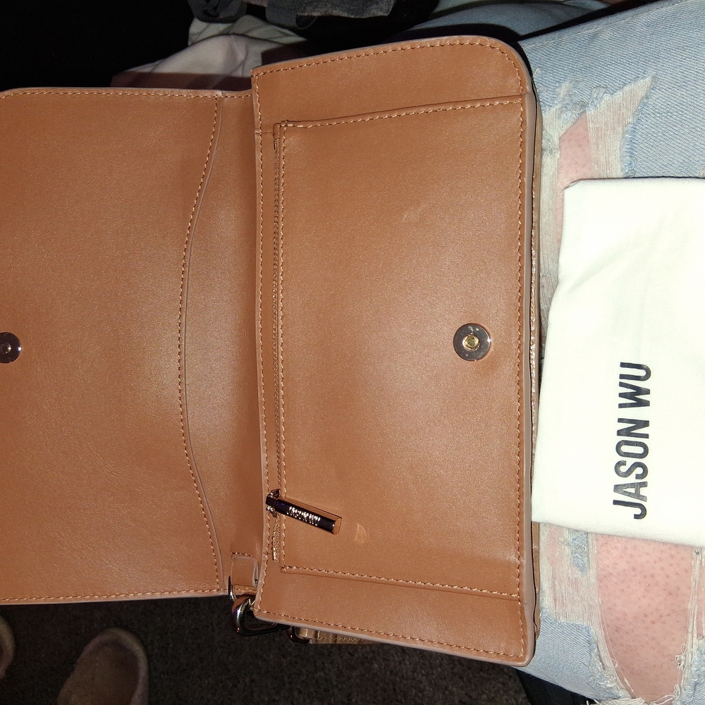 Jason Wu Camel Leather Clutch